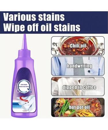 Symmetry Stain Remover | Graceiful Active Enzyme Laundry Stain Remover - Purple Bottle 2PCS | Best Stain Solution for White Shirts - Buy Online on GoSupps.com