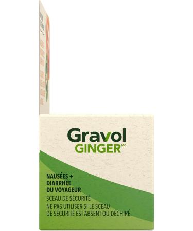 Gravol Ginger Traveler's Shield Probiotic - Nausea and Upset Stomach Relief - Reduces risk of Traveler's Diarrhea - Organic ginger with Probiotic - Non-Drowsy - 24 Capsules (Pack of 1) Ginger + Probiotic 24 Count (Pack of 1) - Buy Online on GoSupps.com