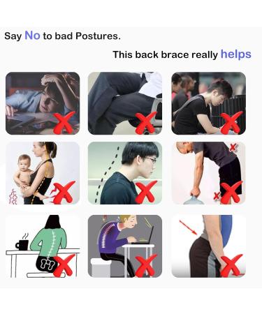 Back Brace Posture Corrector for Men and Women - Adjustable & Breathable Posture Straightener with Carrying Bag Workout or Working Pain Relief for Back Shoulders and Neck (XX-Large) - Buy Online on GoSupps.com