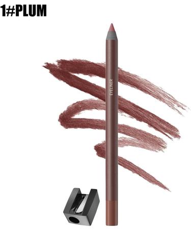 Renchey Eyeliner Gel Eye Pencil with Sharpener Long Lasting Waterproof and Smudgeproof Cosmetics 1plum - Buy Online on GoSupps.com