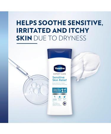 Vaseline Expert Care Sensitive Skin Relief Dermatologically Tested Moisturiser Body Lotion For Irritated and Itchy Skin Due to Dryness 400 ml - Buy Online on GoSupps.com