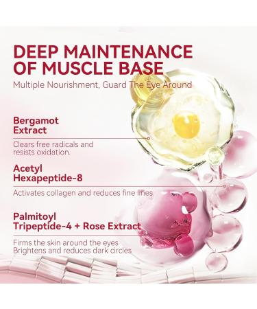 BREYLEE Lot de 60 patchs pour les yeux en forme de rose pour les yeux gonfl s hydrate am liore et raffermit le contour des yeux convient pour les femmes et les hommes. - Buy Online on GoSupps.com