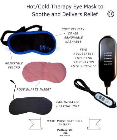 USB Heated Eye Mask for Puffy Eyes - Aromatherapy Warm Compress for Dry Eye Treatment - Buy Online on GoSupps.com