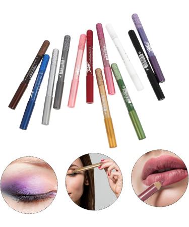 Baluue 36 Pcs Pearlescent Eyeshadow Pencil Concealer Pencil Eye Shadow Sticks Eyeliner Pencil Powder 12.5X0.5cmx3pcs Assorted Colorx3pcs - Buy Online on GoSupps.com