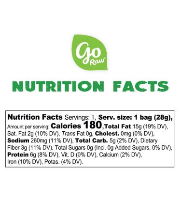 Go Raw Spicy Fiesta Pumpkin & Sunflower Seed Snack Mix (12 Pack of 1 oz. Bags) - Keto, Vegan, Gluten Free, Organic Superfood - Buy Online on GoSupps.com