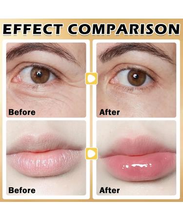30 PCS 24K Gold Lip & Under Eye Masks - Moisturizing Collagen Formula for Dry Lips & Puffy Eyes Reduces Lip Lines & Dark Circles - Buy Online on GoSupps.com