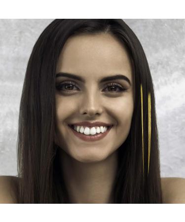 Lurrose 750pcs Hair Lametta - Sparkling Hair Extensions & Tinsel Glitter Strands | Party Accessories for Women & Girls - Golden - Buy Online on GoSupps.com