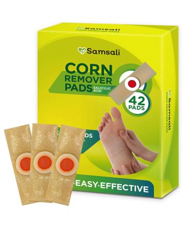 Samsali Corn Remover, Corn Feet Remover, 42 Corn Remover, Corn Removers for Feet and Toe, Toe Corn and Callus Removal, Best Corn Remover for Foot Corn Removal, 42 Pack 42 Count (Pack of 1)
