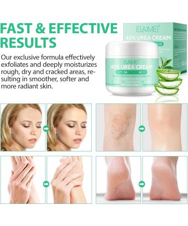 Urea Foot Cream Ultra Moisturizing 40% Urea Foot Cream Plus Deeply Hydrating Heel Balm For Callous Removal and Soften For dry Cracked Feet Heels and Hands - 100g 100 Grams - Buy Online on GoSupps.com