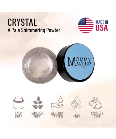 Mommy Makeup Any Wear Creme in Crystal (Pale Pewter) | 3-in-1 Waterproof Cream for Eyes, Cheeks & Lips - Buy Online on GoSupps.com