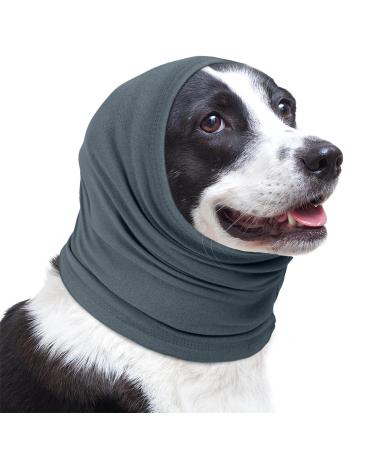Lelepet Dog Snood Ear Muffs Noise Protection Dog Ear Defenders for Dogs Ear Wrap for Dogs Pet Neck and Ears Warmer Hood Headwear Ear Cover for Fireworks Anxiety Relief Dog Calming Headband Green L L Moranti Green