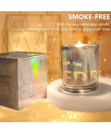 Scented White Tea Candle - 5.3oz Natural Soy Wax Aromatherapy | Long Lasting Fragrance for Home Meditation & Yoga - Perfect Gift for Him & Her - Buy Online on GoSupps.com