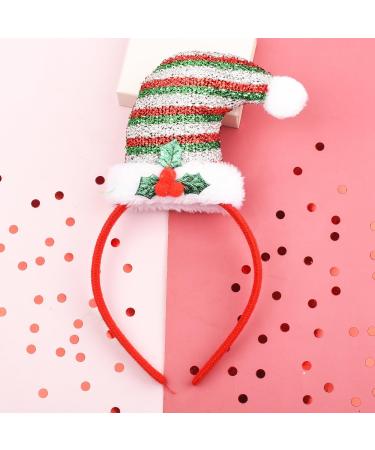 MEISH 6 Pieces Christmas Headbands Christmas Elf Hat Headbands Holiday Party Accessories for Christmas Party Gifts - Buy Online on GoSupps.com