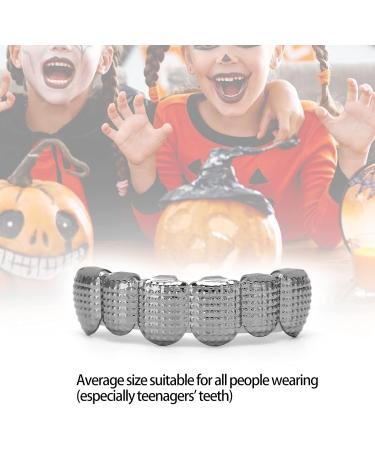 Unisex Men Women Upper Teeth Hip Hop False Tooth Halloween Festival Hip Hop Tooth Decoration (Black) - Buy Online on GoSupps.com