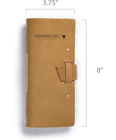 Rustico Leather Fishing Log Book Designed by and for Fishermen. with Template  Records Details of Fishing Trip  Including Date  Time  Location  and Weather Conditions Buckskin - Buy Online on GoSupps.com