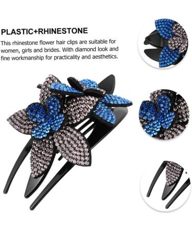 Beaupretty Hair Three-tooth clip rhinestone floral hair clips flower hairpin barrettes rhinestone headpiece rhinestone flower barrettes dense Miss rhinestone clip Clips - Buy Online on GoSupps.com