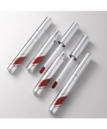  Tewzafiya Lip gloss waterproof lip gloss | 5x long-lasting lip stain lipstick lubrication cosmetics highly pigmented for mother girlfriend - Buy Online on GoSupps.com