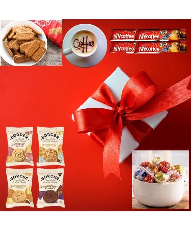 3 in 1 Instant Coffee Gift Box | Coffee Lovers Gifts Set Hamper | Fantastic Letterbox gifts for Coffee Lovers| 9 Instant Coffee Sachets | Biscuits | Lindt Chocolates | All Occasion | Birthday | Easter - Buy Online on GoSupps.com