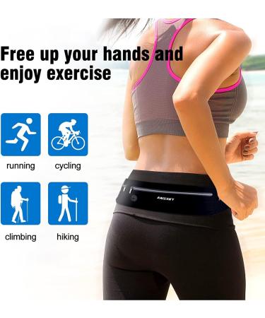 Haissky PLASS Waterproof Running Belt for Cell Phones - Ultra-Thin Hip Bag for Jogging Fitness and Travel (Fits Phones Up to 6.9 ) - International Shipping - Buy Online on GoSupps.com