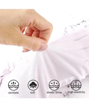 AYNKH UV Gloves 2 Pair for Gel Nails Anti UV Shield Gloves Gel Manicure Nail Art Dryer Tools to Protect Hands from UV Light Lamp Dryer Black White - Buy Online on GoSupps.com