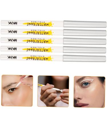 FOMIYES 15 Pcs White Lying Silkworm Pen Highlighters Eye Shadow Makeup Cosmetics Eyeshadow Crayon Girl Matte - Buy Online on GoSupps.com