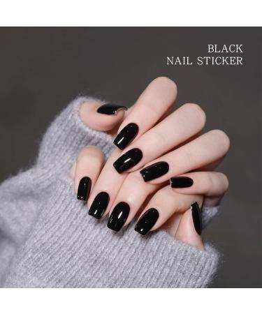 JMEOWIO Nail Foil - Black Gel Self-Adhesive Nail Stickers | Nail Design Accessories for Stunning Manicures - Buy Online on GoSupps.com