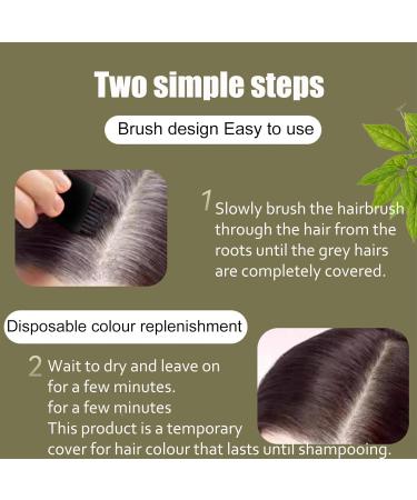 Instantly Hairline Shadow Hairline Powder Quick Cover Grey Hair Root Concealer Eyebrows & Beard Line Root Cover Up Hairline Shadow Powder For Thinning Hair Windproof&Sweatproof Dark Brown - Buy Online on GoSupps.com