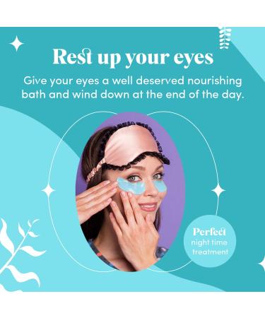 Hydra Blue Collagen Under Eye Gel Mask - Bright Eyes Anti Aging Treatment for Dark Circles, Puffy Eyes, Bags, Fine Lines - 30 Pairs (60 Patches) - Buy Online on GoSupps.com