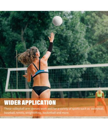 HOAAIGO Arm Sleeves for Volleyball & Running - Elastic Compression Sports Gear for Men & Women Black Size M - Buy Online on GoSupps.com