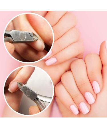 Cuticle Remover and Cuticle Pusher Set Stainless Steel Cuticle Cutter Nail Tools with Cuticle Scissors for Manicure and Pedicure Remove Dead Skin Toenails Cleaner - Buy Online on GoSupps.com