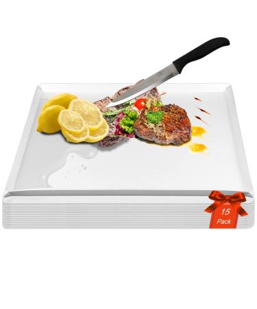ZVP Disposable Cutting Boards 15 Count Collapsible Cutting Board Sheet with Built-in Crease Flexible Plastic Cutting Mat for Kitchen and Commercial Use 17 x 12 In