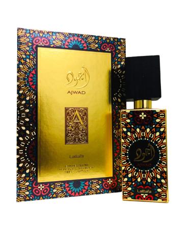 Luxury Arabic Ajwad Eau De Parfum Long Lasting Men Women Bergamot Mandarin Vetiver Grass And Violet Leaves Perfume Oil Fragrance Scent 60-ML 2.02 Floz Spray.