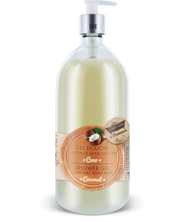Superfatted shower gel 1L coconut