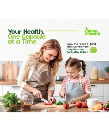Yummy & Health Fruits & Veggies Capsules 33+ Whole Superfoods from Fruits & Vegetables | 90 Fruit + 90 Veggie Capsules | Vegan Non-GMO Gluten-Free | Plant-Based Nutrients & Fiber - Buy Online on GoSupps.com