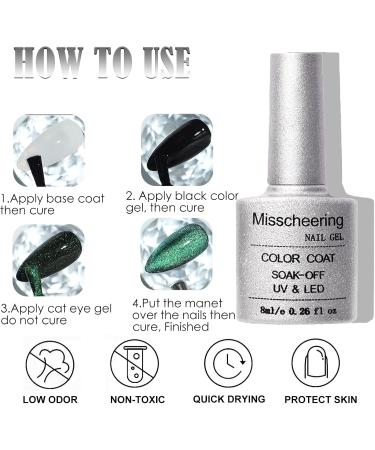 Cat Eye Gel Nail Polish 9D Nail Gel Polish Nail Glitter Blue Nail Varnish Polish Soak Off UV LED Gel Nail Polish-c05 (C05) - Buy Online on GoSupps.com