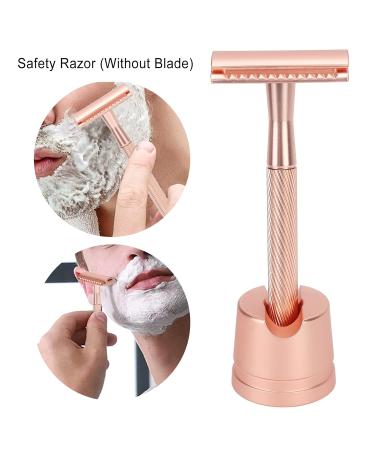 Zinc Alloy Double Sided Safety Razor | Portable Copper Shaver for Home & Travel Facial Care - Buy Online on GoSupps.com