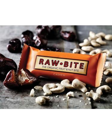 RAW BITE - Organic & Vegan Cashew Energy Bar - Box of 12