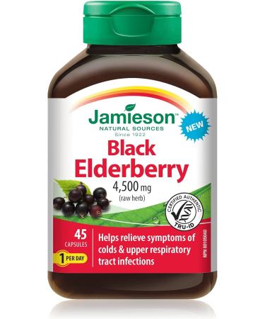 Jamieson Echinacea 4 000 mg & Black Elderberry Herbal Supplement + Jamieson Black Elderberry - Buy Online on GoSupps.com