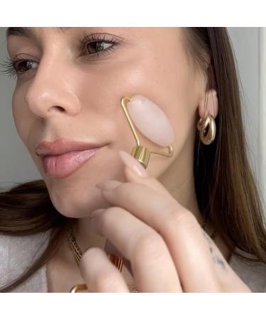 Ari Anwa Skincare Deluxe Face Yoga Set | Rosenquarz Roller Gua Sha & 3D Massager for Tight Skin & Defined Contours - Buy Online on GoSupps.com