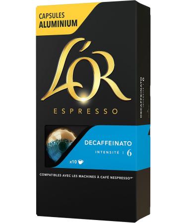L'OR Espresso Coffee Decaffeinato Intensity 6 - Nespresso compatible aluminum coffee capsules * - 40 packs of 10 capsules (400 drinks) - Buy Online on GoSupps.com