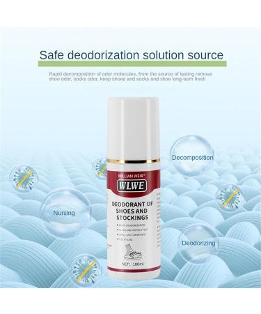 Shoe Spray Deodorizer | Foot Spray Odor Eliminator Spray - 100ml Natural Long-Lasting Quick Dry Shoe Smell Fighter for Canvas Leather Gym Shoes Welts - Buy Online on GoSupps.com