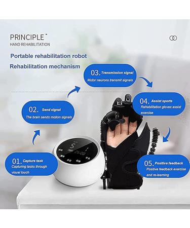 Rehabilitation Robot Gloves Finger Straightening Brace Guard for Stroke Hemiplegia Hand Function Recovery Relief Finger Cramps Left Large - Buy Online on GoSupps.com
