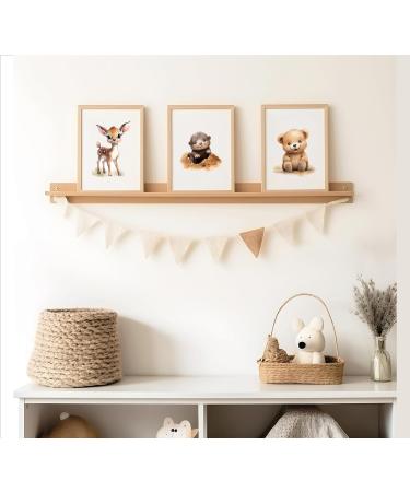 Happy Forest Animals A4 Poster - Baby Room Decoration | Childrens Room Wall Art | Murals for Young Girls - Buy Online on GoSupps.com