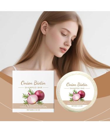  G n rique Onion Biotin Shampoo Bar - 60g Onion Rosemary Shampoo Soap Nourishing Purifying Onion Biotin Shampoos Soap For Hair Growth Moisturizing Onions Shampoo Rosemary Hair Soaps Barr - Buy Online on GoSupps.com