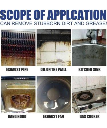 CUSTCH All Purpose Bubble Cleaner Kitchen Deep Cleaning Spray Foaming Heavy Oil Stain Cleaner Stubborn Grease & Grime Remover All-Purpose Rinse-Free Cleaner Spray (1pcs) - Buy Online on GoSupps.com