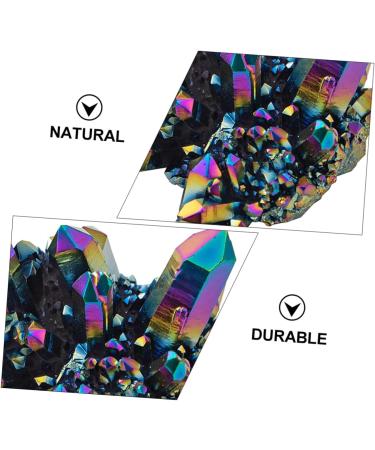 COHEALI 6 Pcs Colorful Crystal Clusters Fish Bowl Decorations Feng Shui Figurine Natural Stones Ornament Gem Colorfulx3pcs 3X3CMx3pcs - Buy Online on GoSupps.com