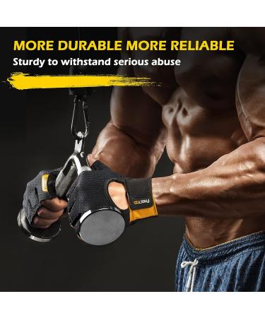 FREETOO 2022 Workout Gloves - Full Palm Protection, Ultra Ventilated & Durable - Large Black, for Men and Women - Buy Online on GoSupps.com