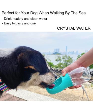 COFOETLN Dog Water Bottle 12-19oz - Portable Leak Proof Pet Water Dispenser for Outdoor Walks and Travel - Food Grade Plastic, 12oz Blue - Buy Online on GoSupps.com