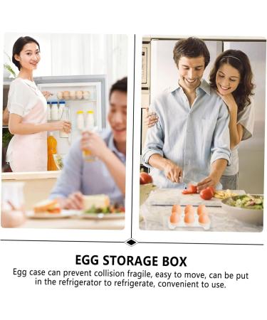Healeved Egg Storage Box Drawer Fridge Mustard Egg Serving Platter Refrigerator Egg Case Container Box Devil Assorted Color 14.8x9.7x2cm - Buy Online on GoSupps.com