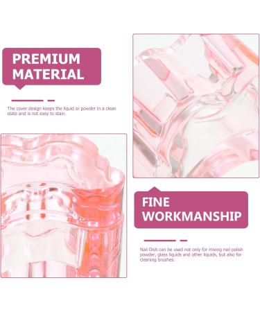 Beaupretty Glass Nail Dish for Acrylic Nails Nail Dish Cups Nail Art Accessories Acrylic Nail Dish Manicure Nail Dish Nail Art Cup Plate Cup Pen Wash Cup Bowl With Cover Manicure Tools - Buy Online on GoSupps.com